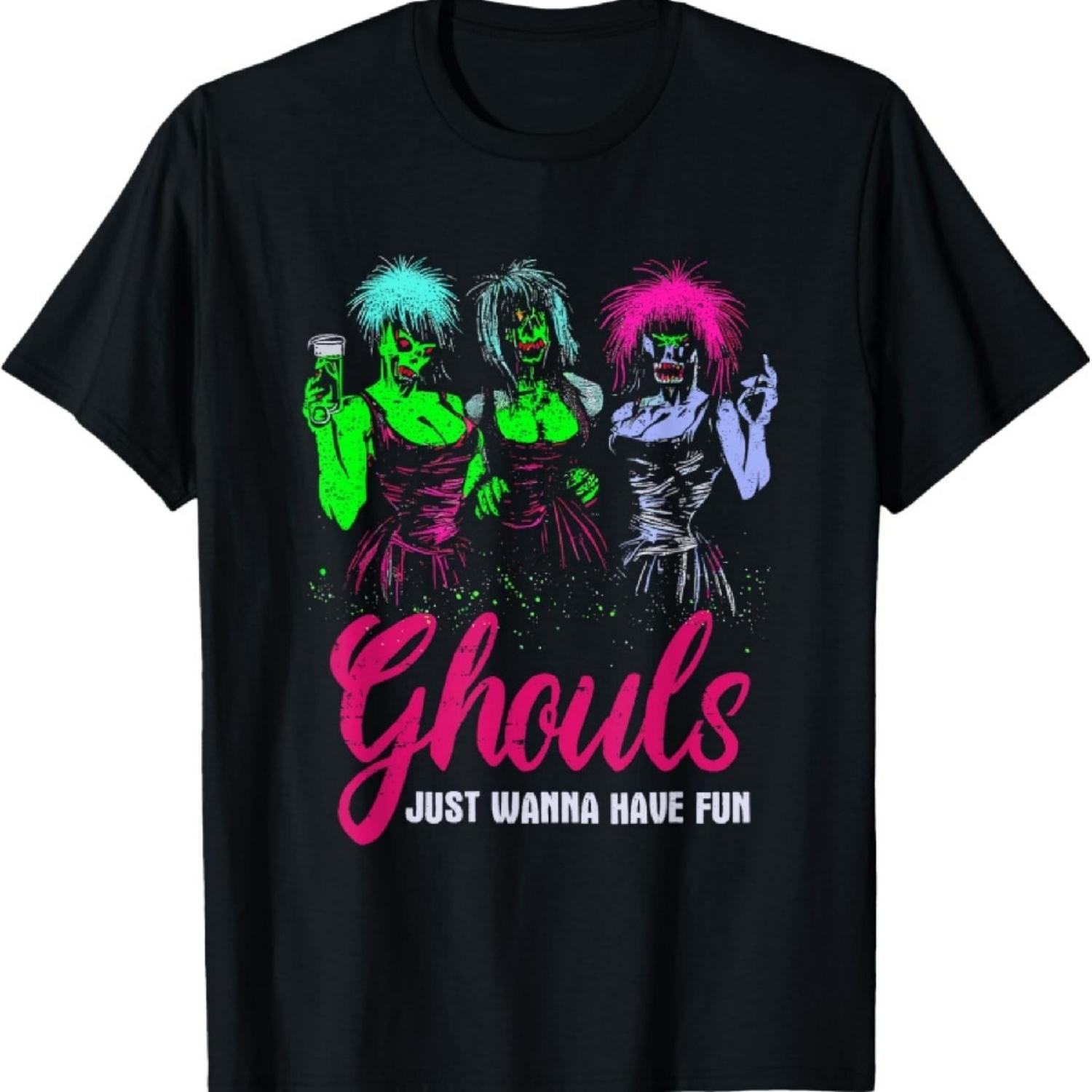 

Ghouls Just Wanna Have Fun - Funny Vintage Halloween Costume T-Shirt XXXXXL чорний