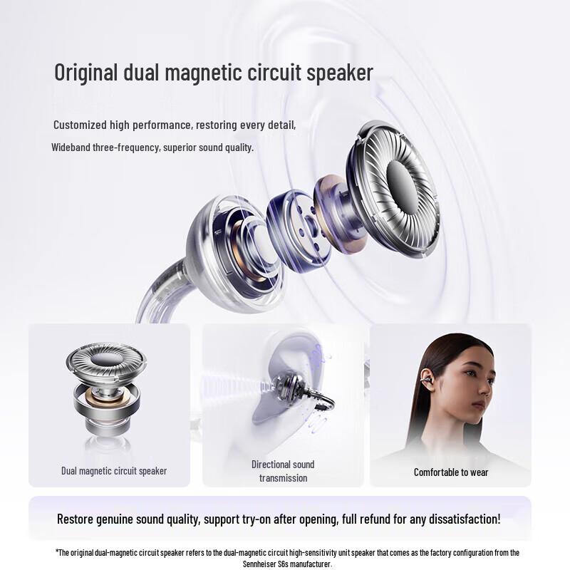 SANAG S6S Bone Conduction Clip-On Bluetooth Headset