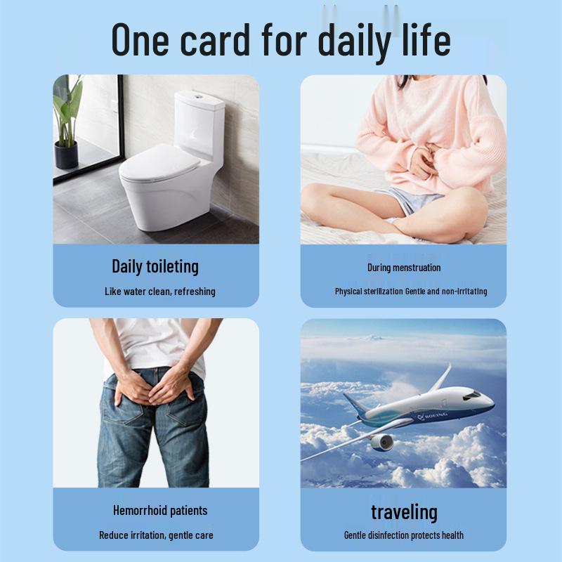 Biodegradable Antibacterial Flushable Wet Toilet Wipes - 40 Sheets (Clog-Free and Eco-Friendly)