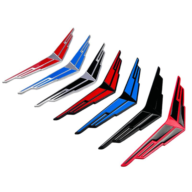 Modified Metal Wings Car Side Sticker Emblem for Cadillac ATS BLS CT5 CT6 CTS ESCALADE SLS SRX STS XT4 XT5 XTS Rear Trunk Badge tbhgm88