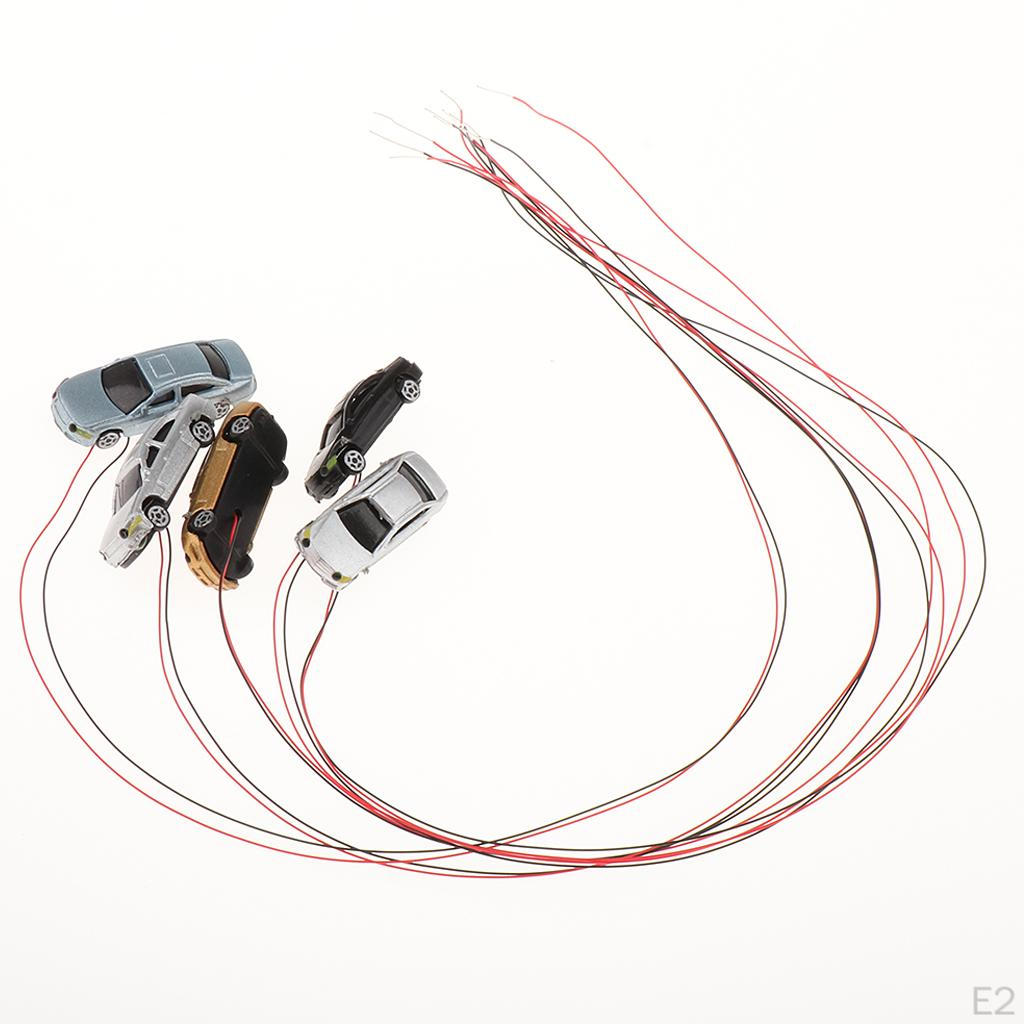 5pc Shine Model Miniature Table Accessory Parking Scenery