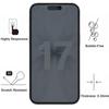Verre Trempé - PHONILLICO - iPhone 17 - Pack de 4 - Anti Espion - Résistant aux rayures