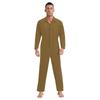 Utility Coverall for Men S-3XL: Easy Wear Front Zipper Jumpsuit, Long Sleeve with Classic Turn-Down Collar, Minimalist Design