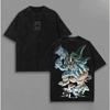 Summer Fashion Trendy Tee Angewomon Digimon Adventure T-shirt Anime Vintage Washed Oversized Tshirt Vintage Unisex Clothing