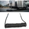 Haofy Trailer Extension Coiled Cable, 12.8ft 20AWG 7 Core Polyurethane Copper, Trailer Extension Coiled Power Cable for Tow Truck RV