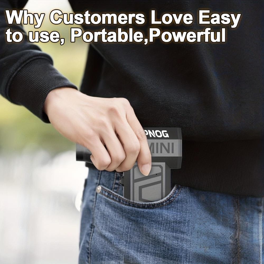 Electric Air Duster, 3 Gear Adjustable Mini Jet Blower, Adjustable Electric Duster Replace Compressed Air Can Rechargeable Air Blower