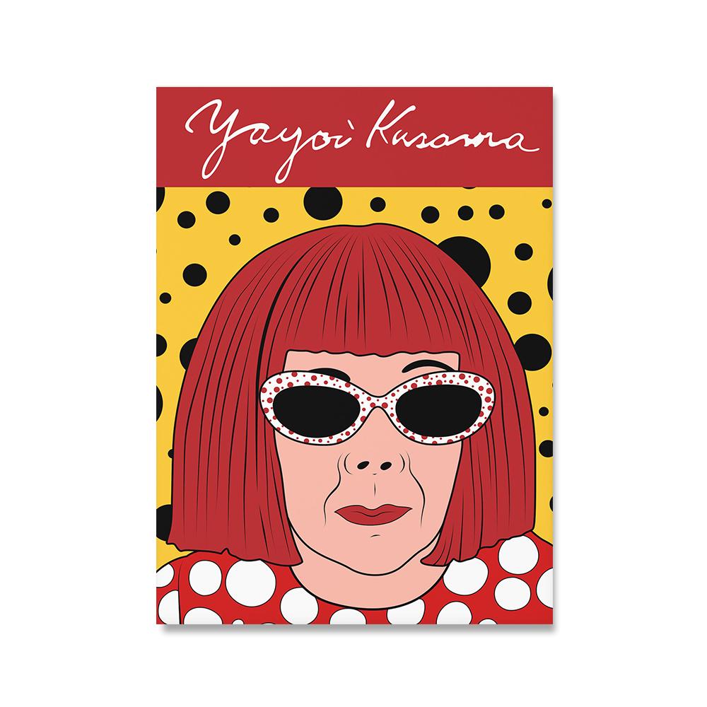 Výstava Yayoi Kusama Plagáty a grafiky Múzeum moderných japonských nástenných obrazov Obraz na plátne do obývačky Home Decor