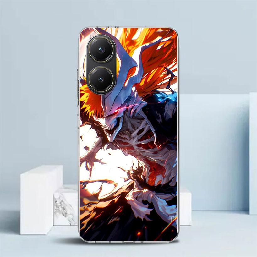 Kurosaki Ichigo Bleach Phone Case For Xiaomi Poco F7 Ultra X5 X6 X7 Pro M7 Redmi 15C 15 13C 13 12C 12 10C 10 10A 9 9C 9A 9T Cove
