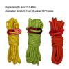 Camping Rope Cord Guy Line for Camping Tent Fixation, Travel Backpacks, Outdoor 13 Feet 4MM Reflective Tent Guy Rope