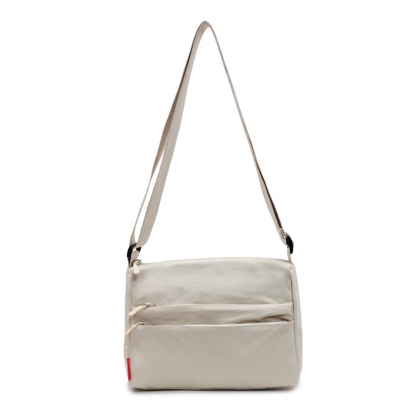 2025 New Casual Messenger Cloth Bag Women's Large-capacity Simple Commuter Shoulder Bag Student Class Literary Tote Bag