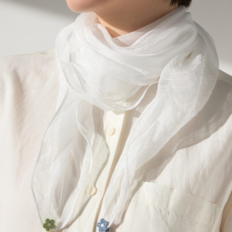 Meminn täglicher Seidenschal 9 Farben(auswählen 1)