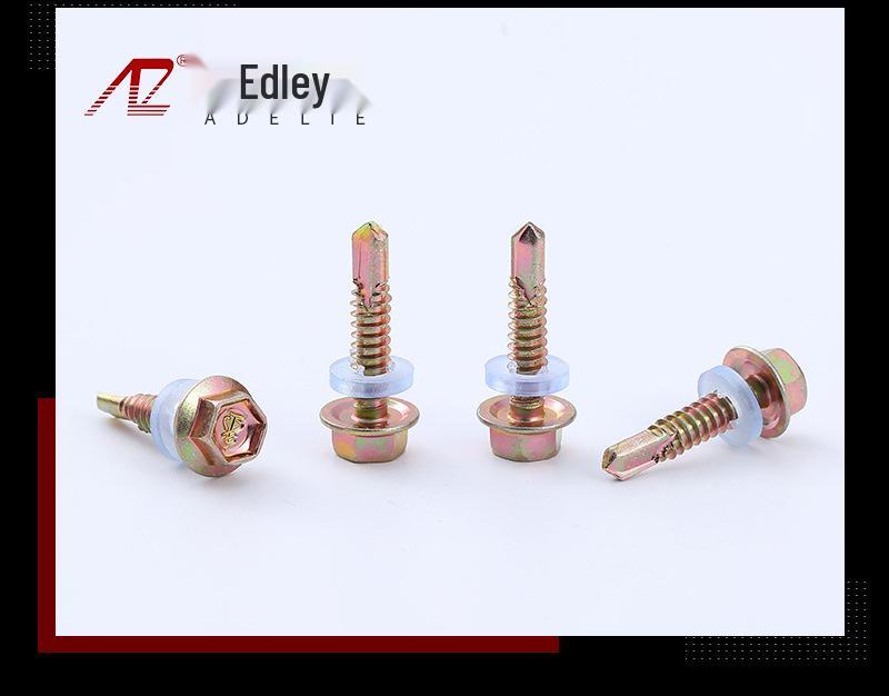 Color Zinc Phillips Hex Head Self-Drilling Screws with Washer