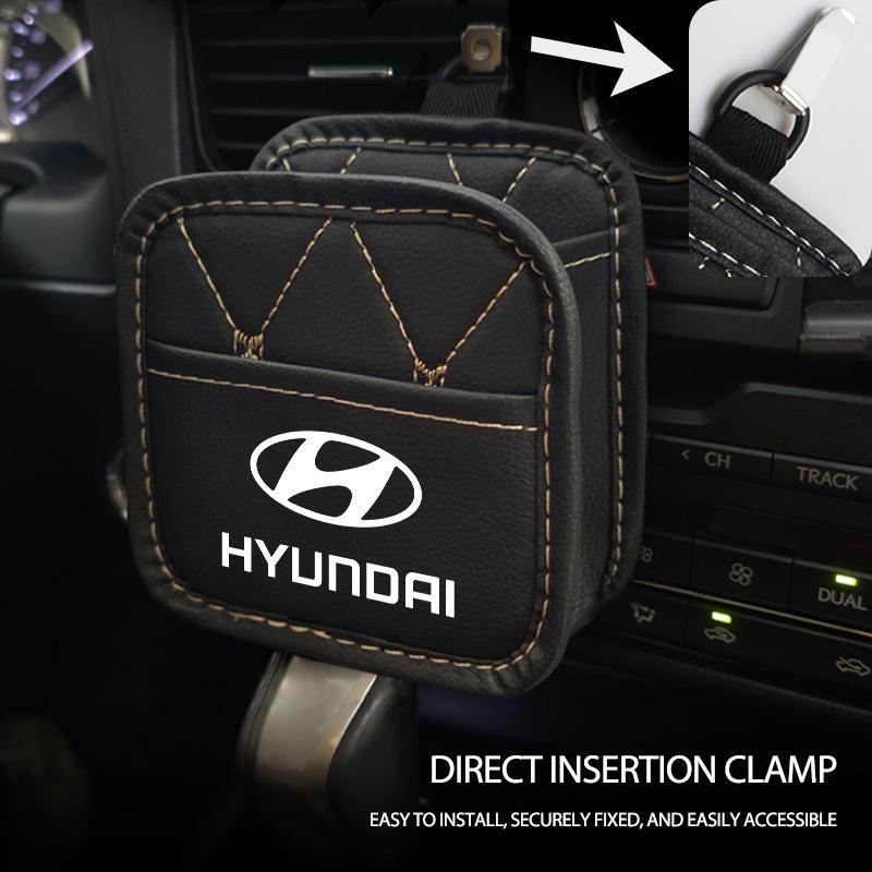 Car Air Vent Storage Pocket Sunglass Holder Coin Key Card Case For Hyundai GDi N Line i10 Azera Genesis G70 G80 G90 Accent pp39