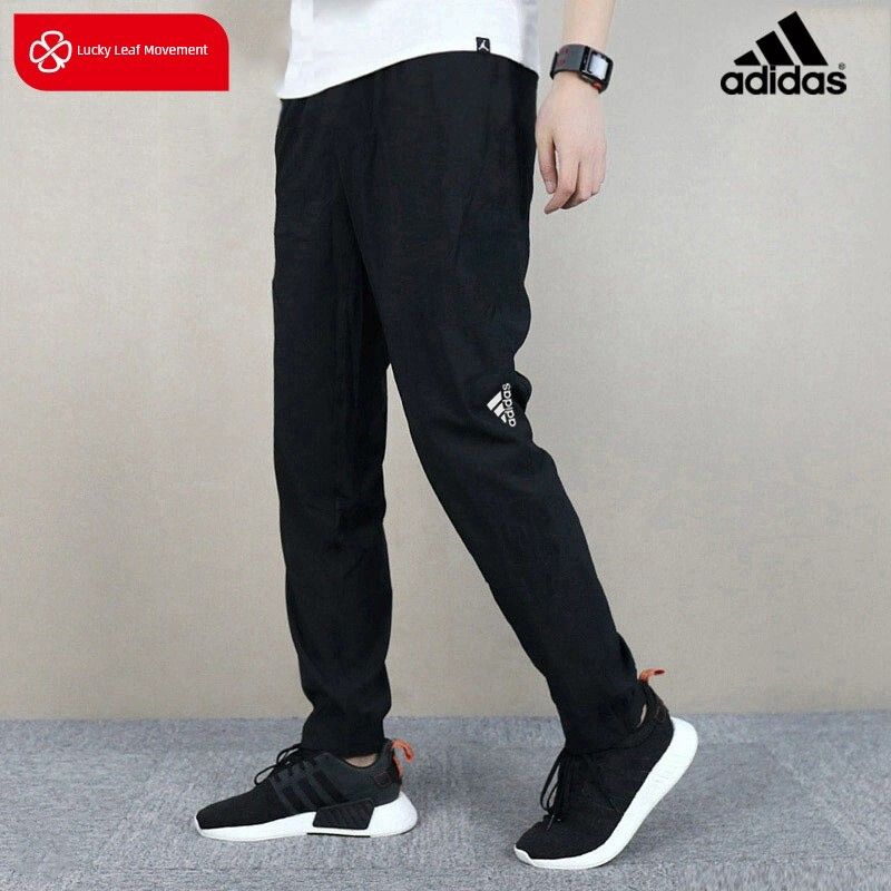 

Adidas Тканевые брюки Мужские 2024 Весна Новые Спортивные штаны Черные Беговые штаны Повседневные брюки Black 4/main drawing 175/76A/S