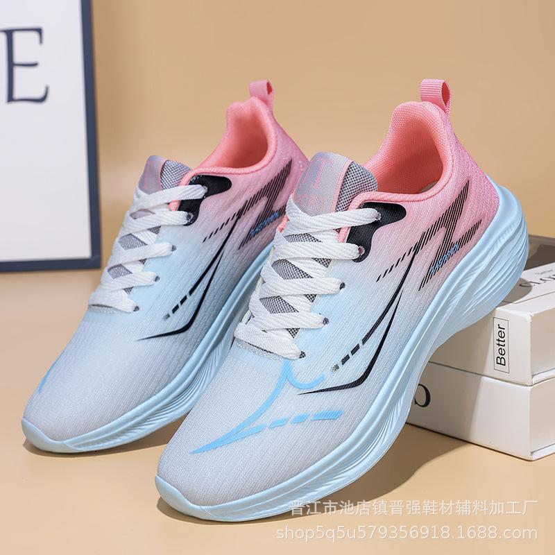 

Мужские и женские модные кроссовки с мягкой подошвой Модная новая спортивная обувь Нескользящие легкие платформенные повседневные дорожные модные кроссовки 36