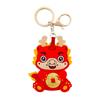 Leather Dragon Detailed Keychain Elegant Chinese New Year Decoration Car