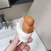 Yousheng Mini Cartoon Capybara Figurine Cute Capybara Sitting On Toilet Miniature Decoration for Home Office Desk Car Dashboard Decor