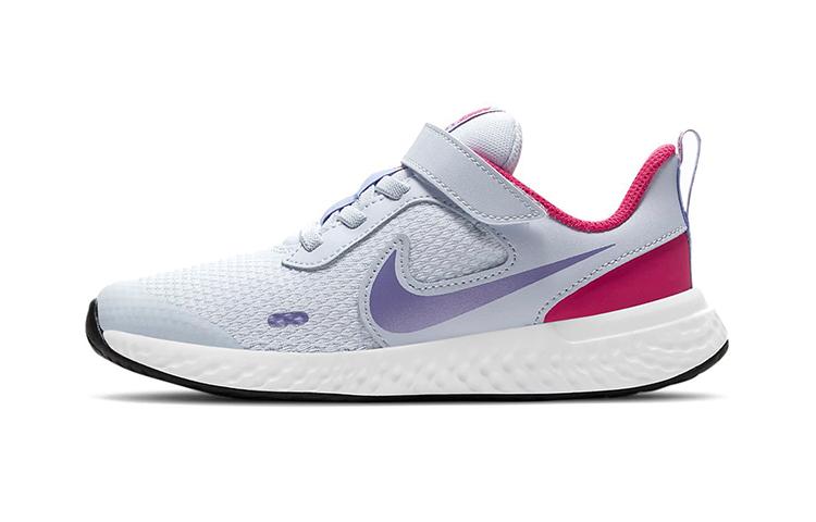 

Nike REVOLUTION 5 Athleisure Low top Kids Running Shoes Light Blue Children Aged 3 7 Years Old BQ5672-018 29.5