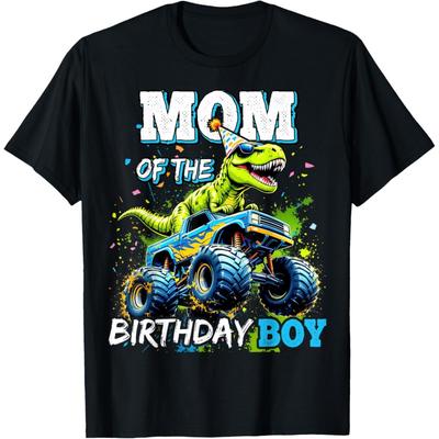 Mutter des Geburtstagskindes Monster Truck Dinosaurier Party T-Rex T-Shirt