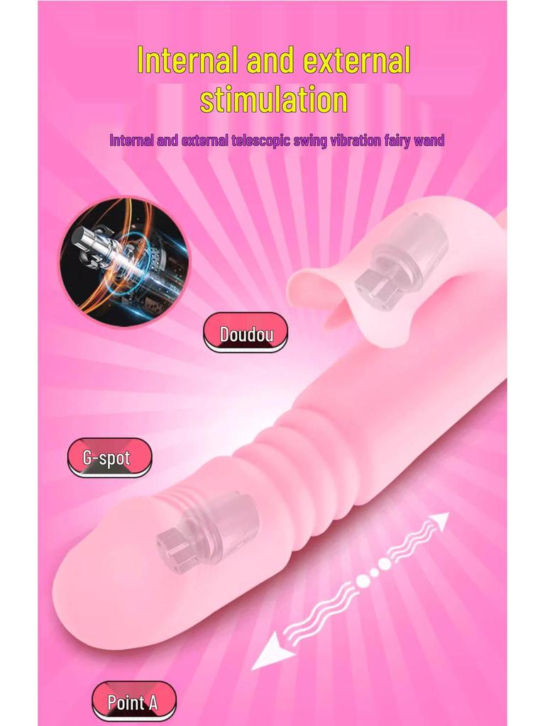 Automatic Thrusting and Licking Vibrator for Women - Erotic Self-Pleasure Device