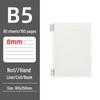 Thickened A6/A5/B5 Coil Notebook with Clear Waterproof Cover - Durable and Wear-Resistant for Students