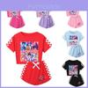 Kpop Demon Hunters patroon kinderpyjama met korte mouwen en korte broek, geschikt voor kinderen en volwassenen.