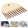 11 Teeth Wooden Weaving Comb Tapestry Weaving Loom Comb Tool DIY Braided Accessories