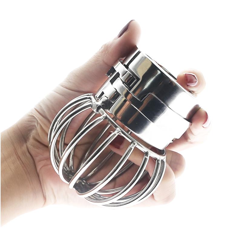 Edelstahl Dick Stealth Lock Schwerer Hodensack Anhänger Ball Stretcher Hodensack Hoden Keuschheitsschloss Cock Cage Ring Penisring