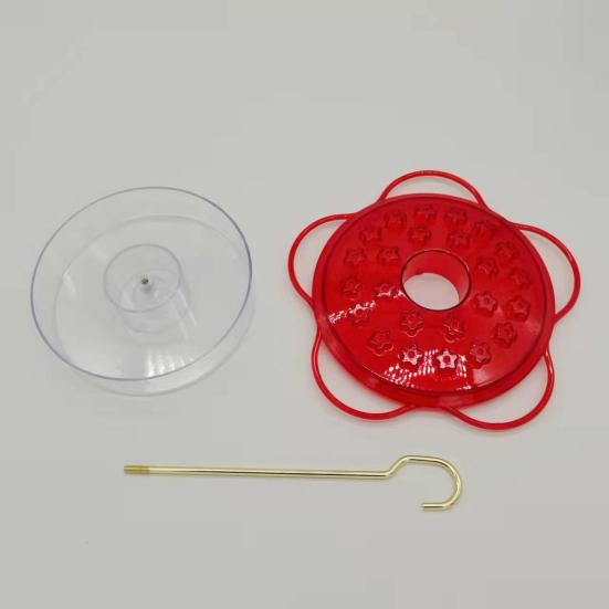 Hummingbird Feeder for Outdoor Hanging Plastic Wildbird Feeder with 24 Feeding Ports And Perch for Outside Patio Garden Lawn Decor