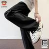 Men's American Style Loose Straight-Leg Cotton Pants
