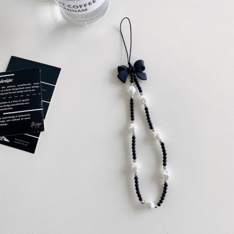Elegant Handmade Beaded Keychain Pendant Mobile Phone Chain Strap Fashion Cellphone Rope Women Telephone Lanyard Jewelry