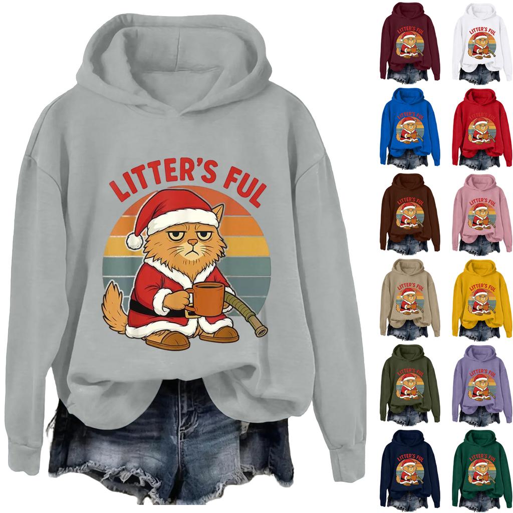 Women's Fashion Daily Versatile Casual Sweatshirts Long Sleeve Hooded Top Sweatshirts