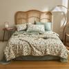 1Pc Garden Floral Pattern Summer Quilt High Quality 100% Cotton Skin-friendly Breathable Blanket Air Conditioning Quilted Quilt