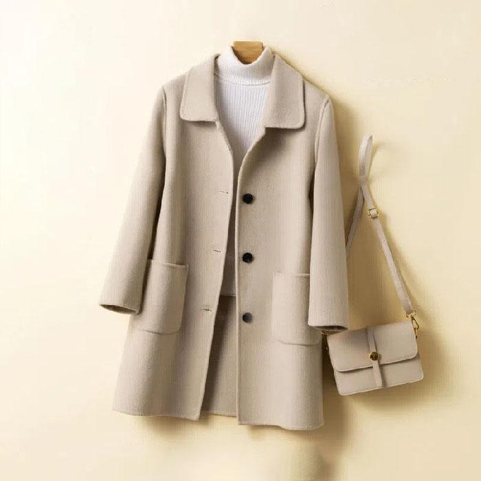 Autumn Women's Fashion Casual Double-faced Woolen Coat