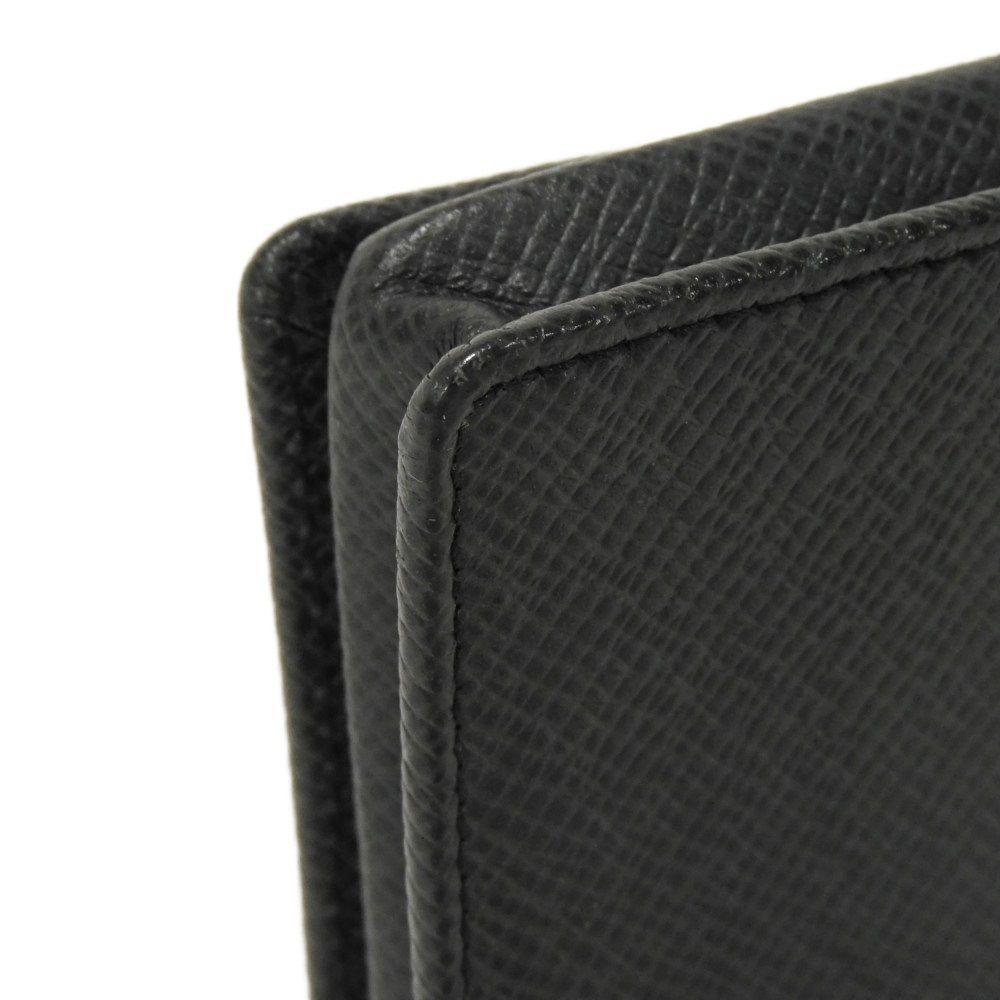 Used 12564 Porte Monnaie Boite M30382 7943 LV Logo Embossed Charcoal Gray Black Coin Pocket Taiga Ardoise Men's from