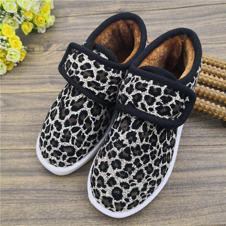 

Женские зимние высокие хлопковые ботинки: Утеплённый бархат, Нескользящая пенополиуретановая подошва Снежные ботинки 41