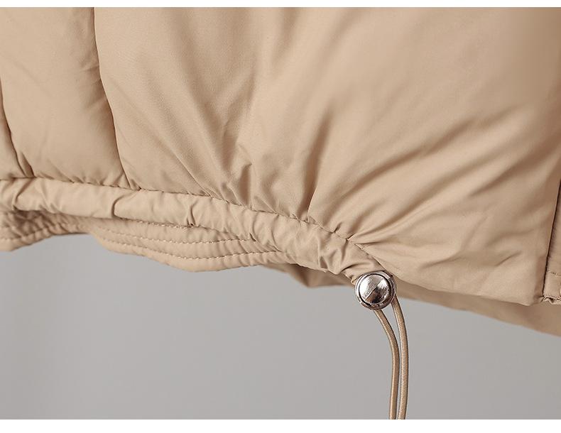 Autumn/Winter 2024 Stand-up Collar Thick Cotton Vest - Sleeveless, Loose Fit, Versatile Style Jacket