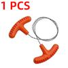 1/2PCS Portable Stainless Steel Wire Saw with Finger Handle Outdoor Camping Hiking Pocket Manual Cutting Chain Saws Survive Tool