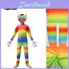 Børn Poppy Playtime Huggy Wuggy Cosplay Kostume Jumpsuit Maske Halloween Dragt