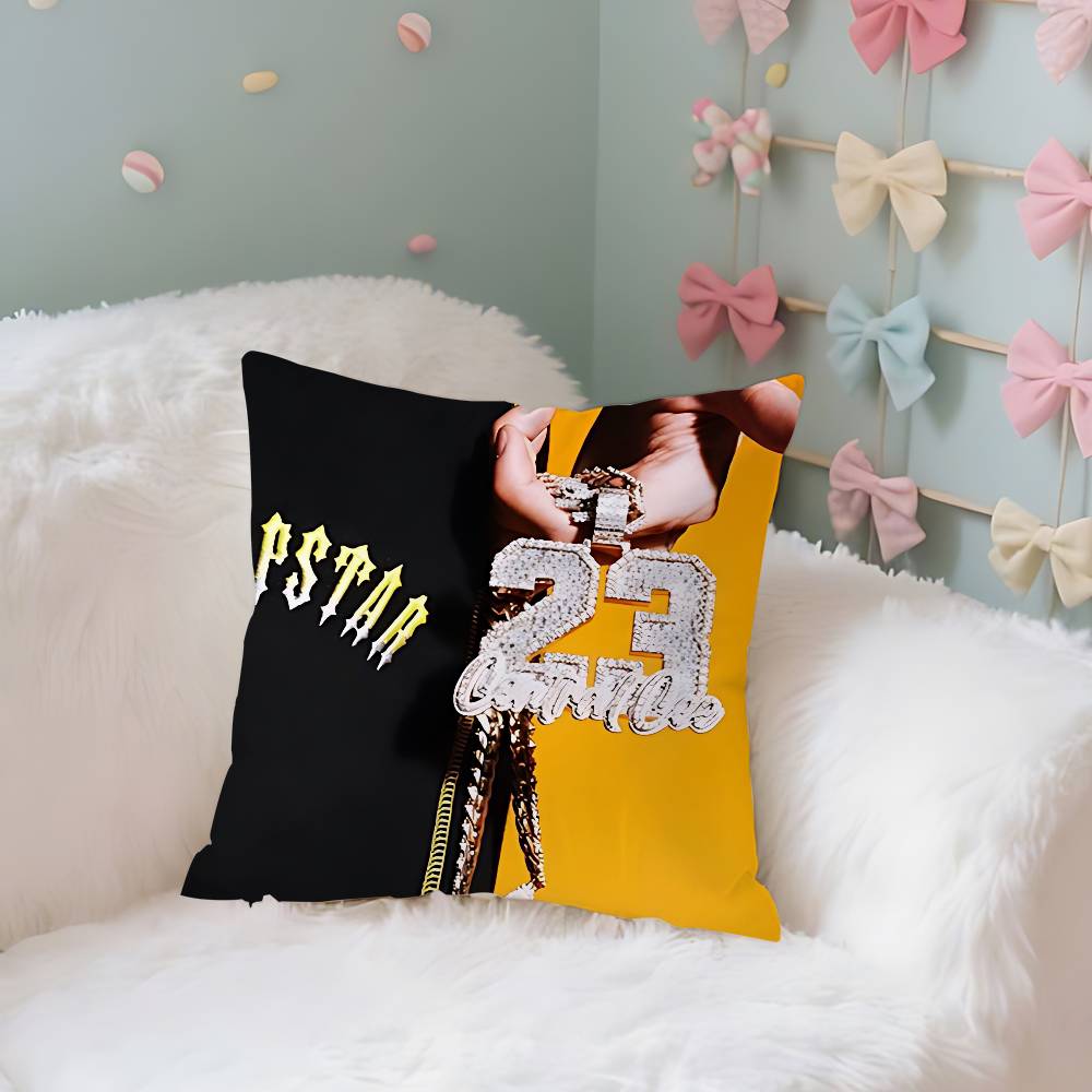 Central Cee Uk Rapper Case Plush Fabric Soft Pillowcase Double Sided Print Cushion Cover Household Gifts