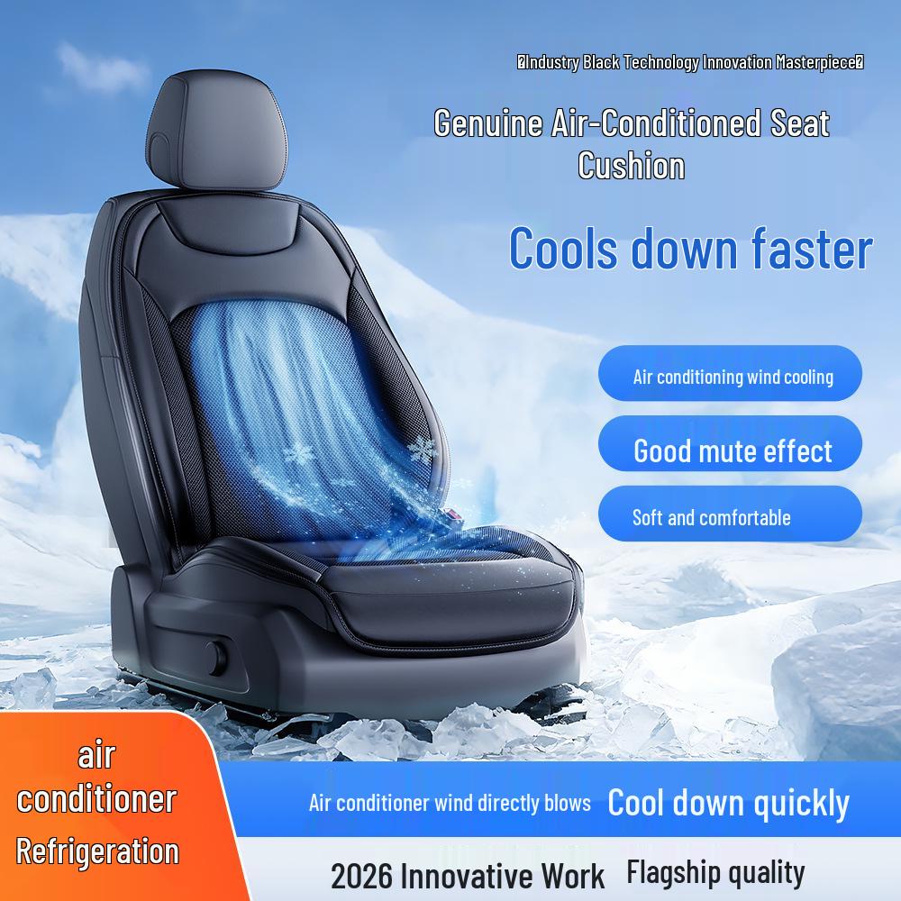Car Ventilation Seat Cushion with Cooling Fan and Heat Dissipation Mat
