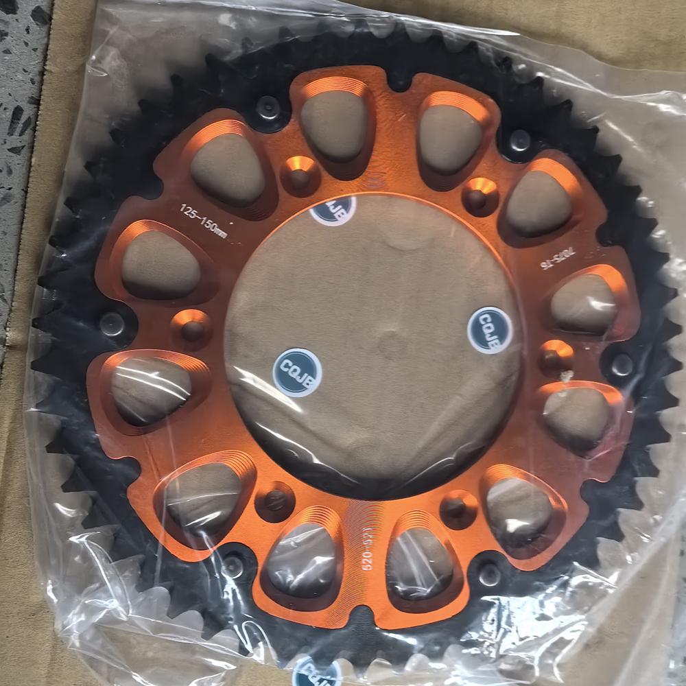 CQJB Off-road Motorcycle Steel-clad Aluminum Brake Disc for KTM оранжевый