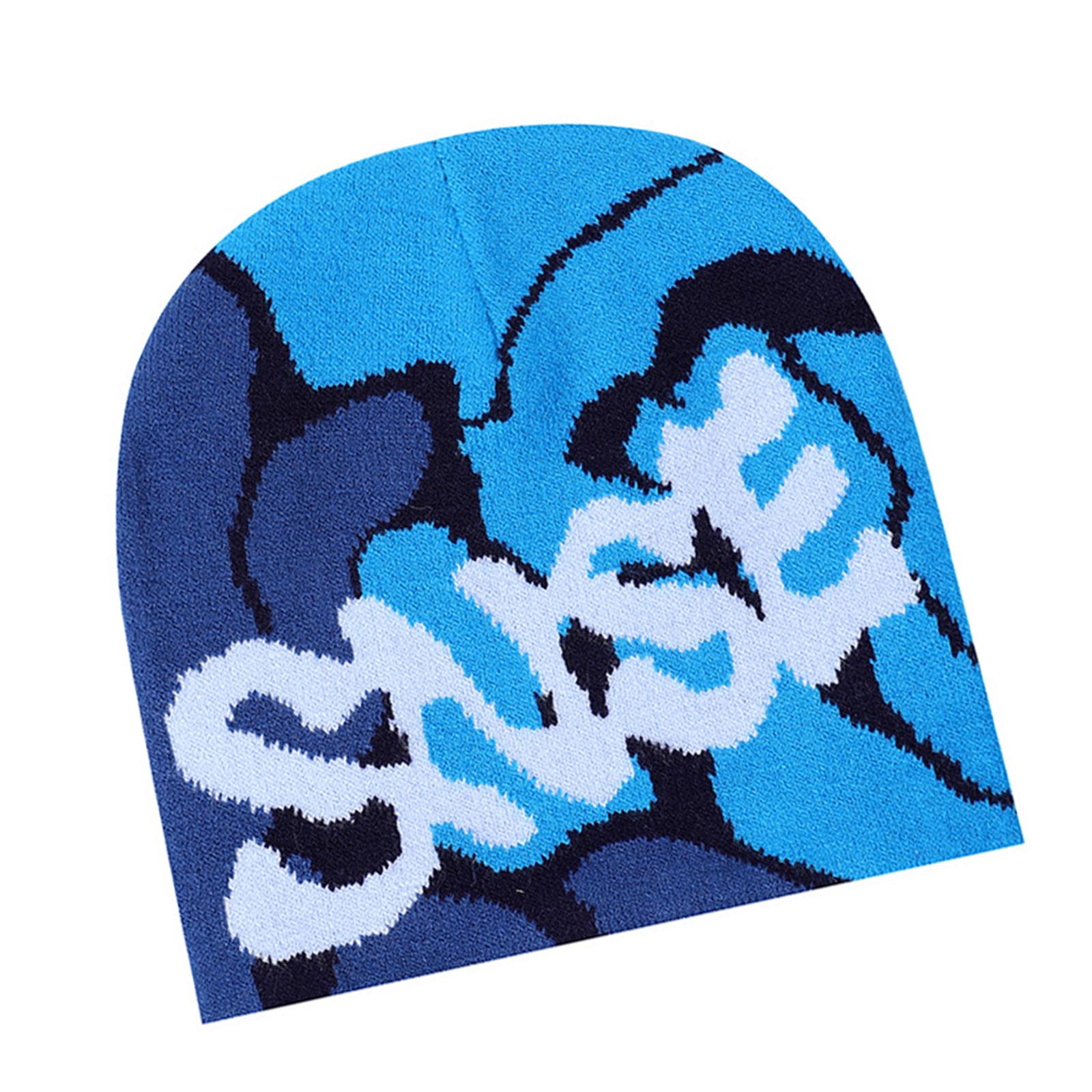 

Хип-хоп вязаная шапка с жаккардовой надписью, теплая модная шапка, зимний головной убор для осени/зимы 4