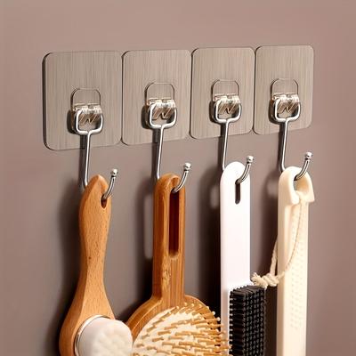 1PACK No-Punch Wall Hook - Square Firm Grip Hook Space-saving Kitchen Cabinets, Shelves, Pantry Storage