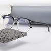 3PCS Unisex Square Plain Glasses Gentle Black Anti Blue Light Frame Eyeglasses for Men Women