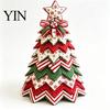 Christmas Garden Ornaments DIY Quilted Tree Kit, Handmade Fabric Tabletop Decoration, Home Holiday Ornament Collection Festive Craft Project