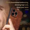 Business-style Drop-proof Leather Case - Compatible with iPhone 16/15/14/13/12/11 Pro Max XS Max XR X Plus Ultra-thin Luxury Cover