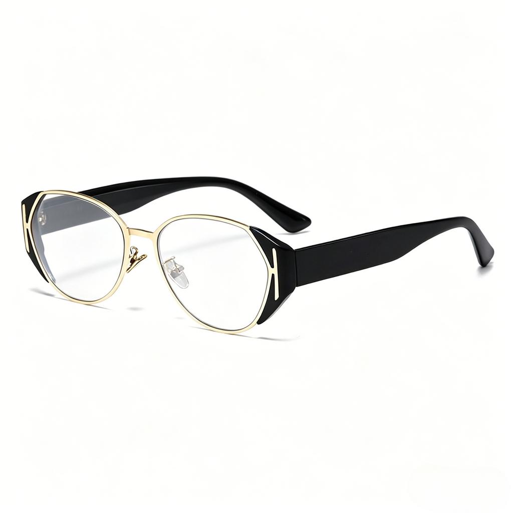 Retro cat eye sunglasses women's round face thin advanced sunglasses old money wind UV protection glasses