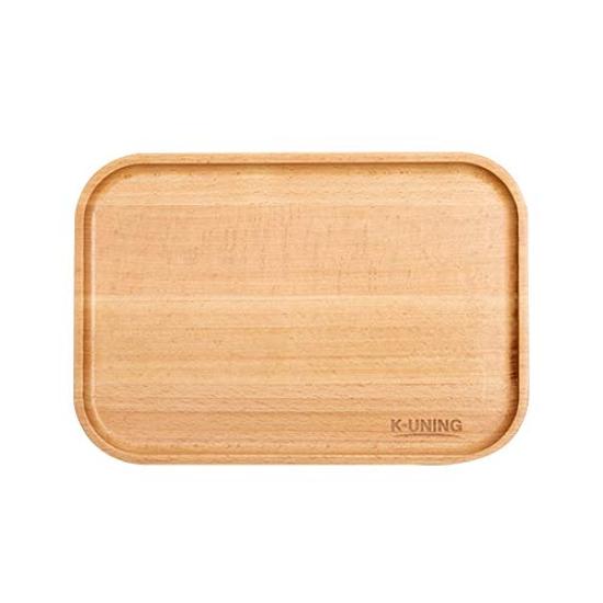 K-UNING Coffee Tray, Cafe Tray, Small Item Holder, Wooden, 225155mm, Square, Japanese Urethane Coating (Coffee Tray Small)