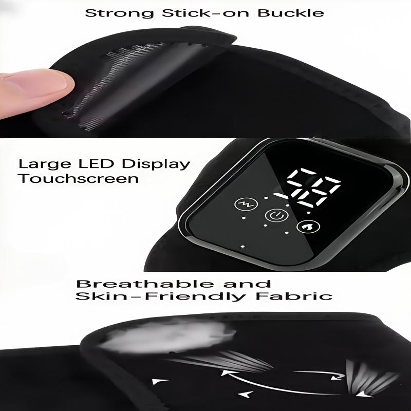 A USB-charged Portable Ankle Massager, Easy To Use, LCD Display, Intelligent Timing Vibration and Temperature Sensing Functions, Suitable for Gifts